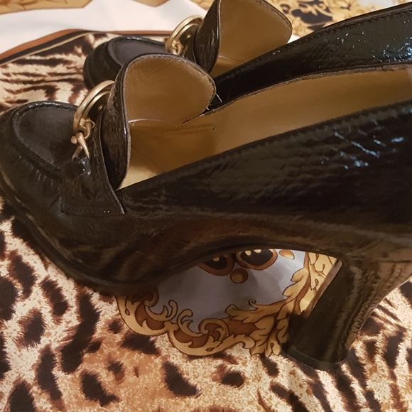 VERSACE heeled loafers 6 - Picture 7 of 11